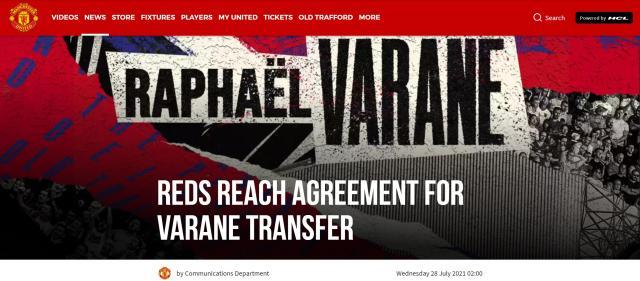 开云体育app在线下载-曼联官宣瓦拉内即将加盟，皇马走俩中卫不再进补？